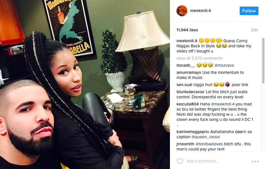 Meek Mill Responds To Nicki Minaj/Drake Pic, Trolls W/ Lil&#039; Kim? &ndash; SOHH.com