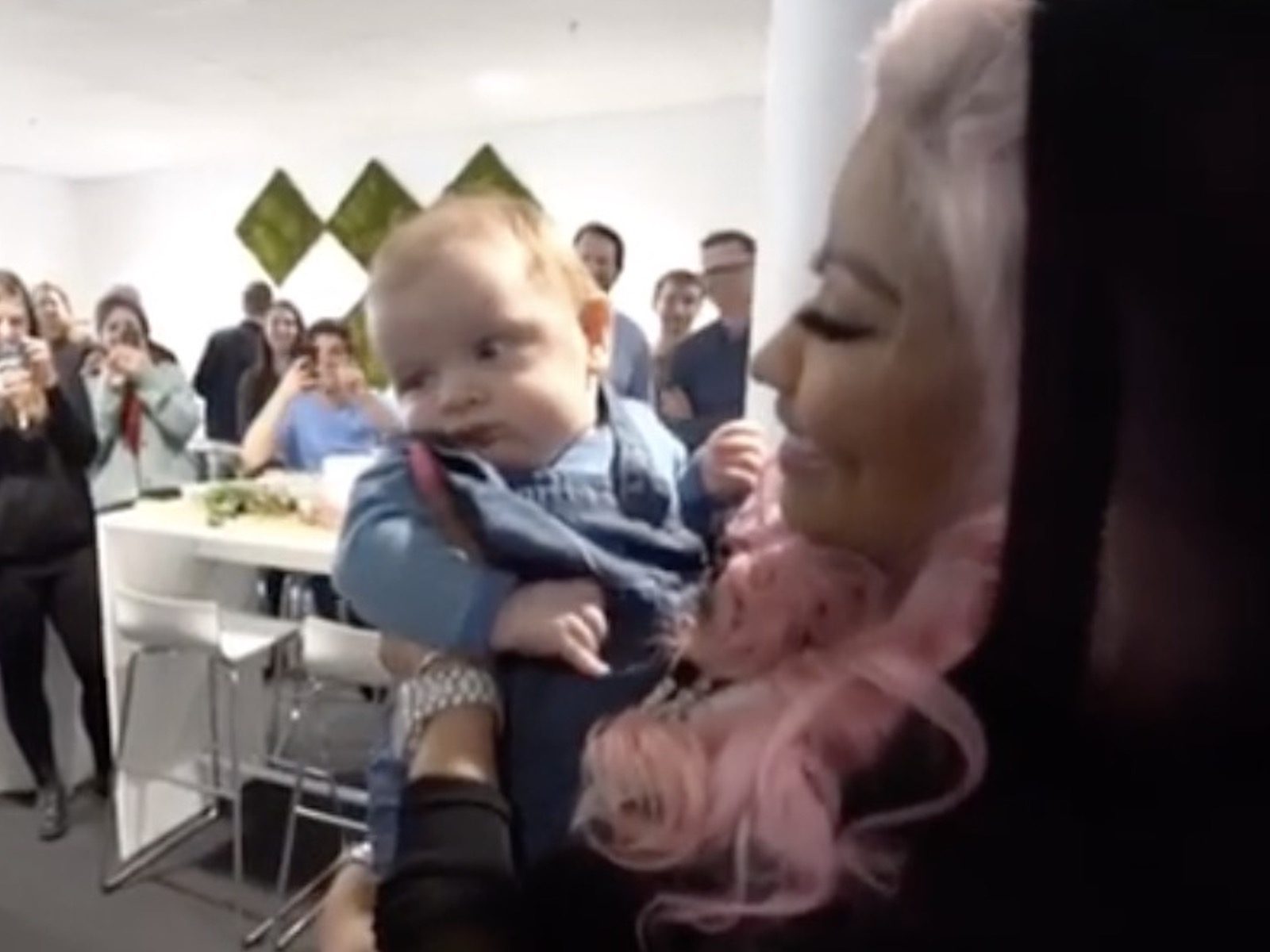 Watch: Nicki Minaj Visits TIDAL Office + Experiences Mommy Duties - 