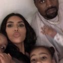 Kim Kardashian Kanye West North West Family Moment