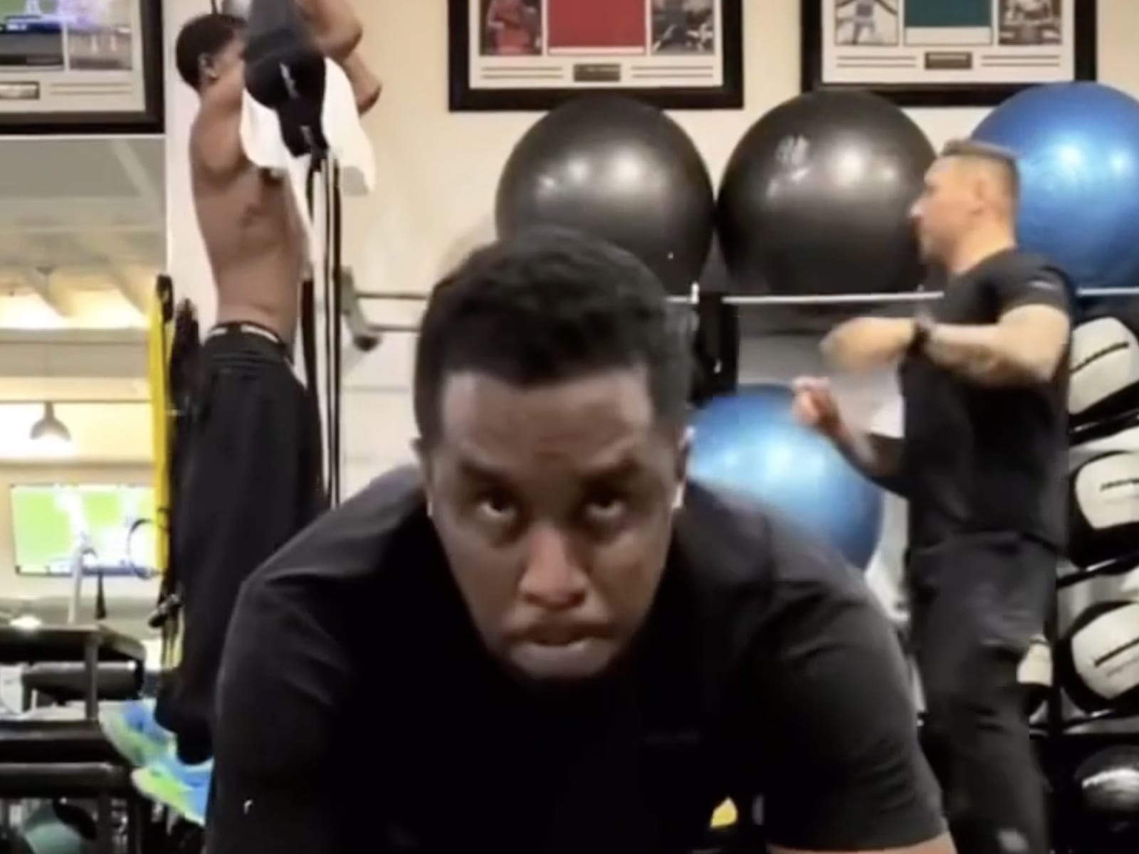 King Combs + Diddy Clock In Workout Goals Together