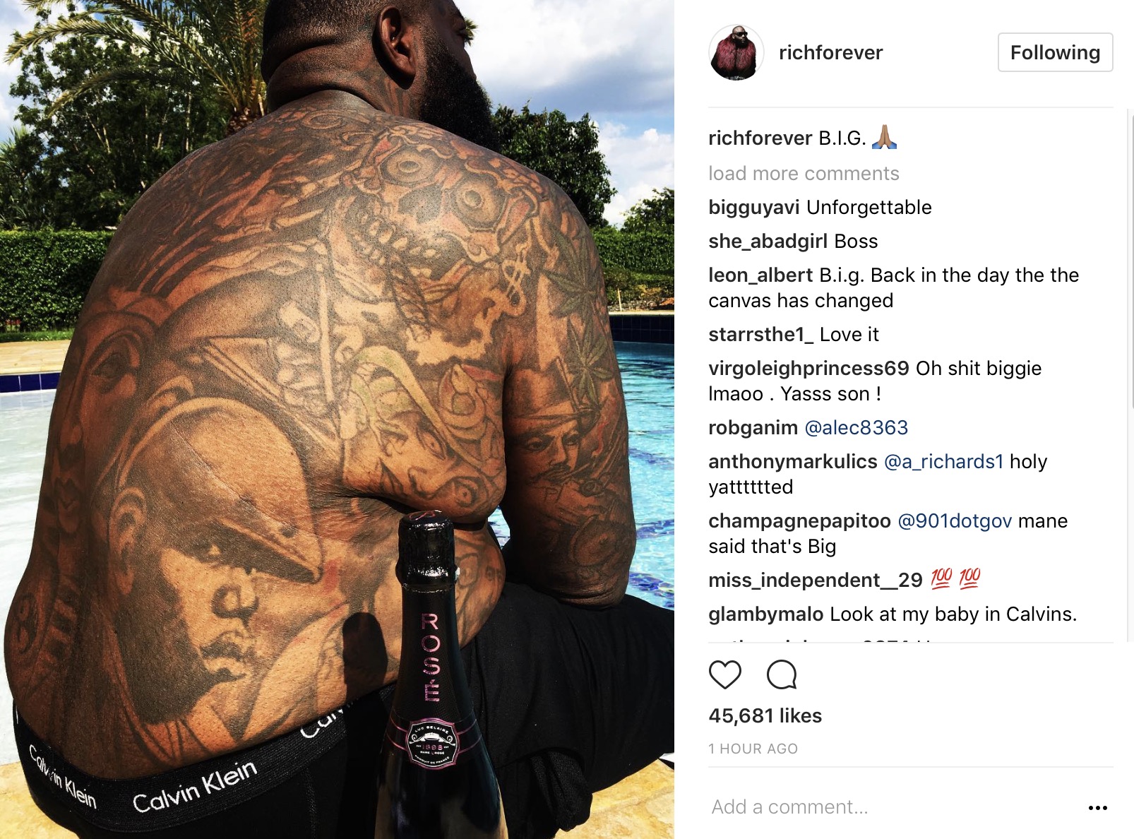 Rick Ross Reveals Notorious B.I.G. Tattoo1606 x 1188